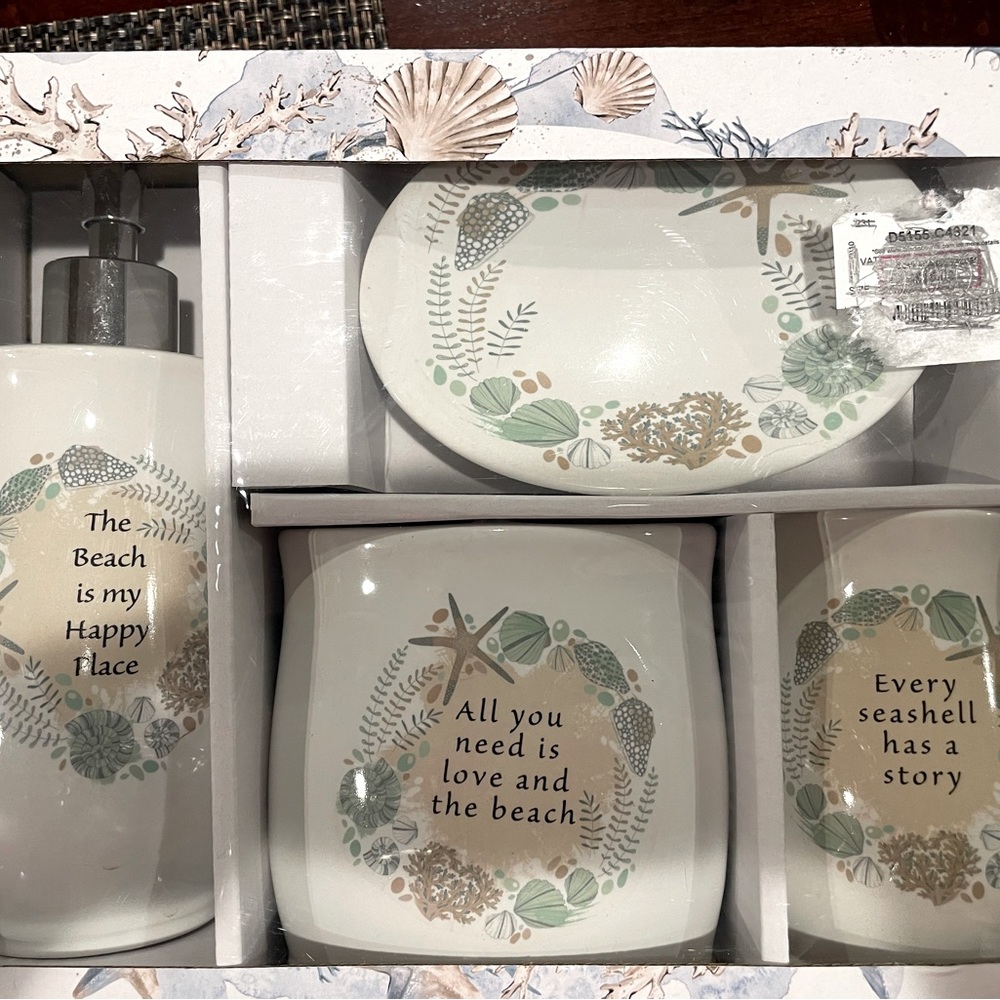 4 pc bathset ceramic